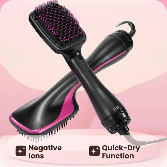 2 in 1 Hair Dryer Brush, Negative Ion Hair Dryer Brush, Hot Air Brush, Hair Styling Tool for Women & Girls, Hairdressing Tool.