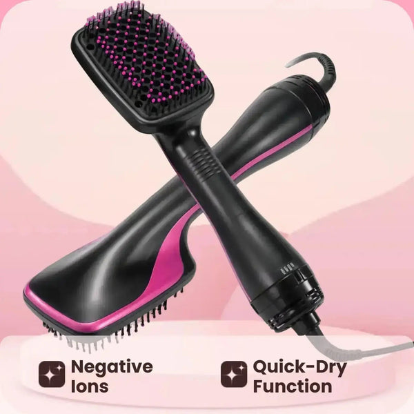 2 in 1 Hair Dryer Brush, Negative Ion Hair Dryer Brush, Hot Air Brush, Hair Styling Tool for Women & Girls, Hairdressing Tool.