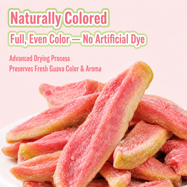 Say goodbye to high-calorie guilt! 💐Satisfy your cravings with our fiber-rich Red Guava slices-L2