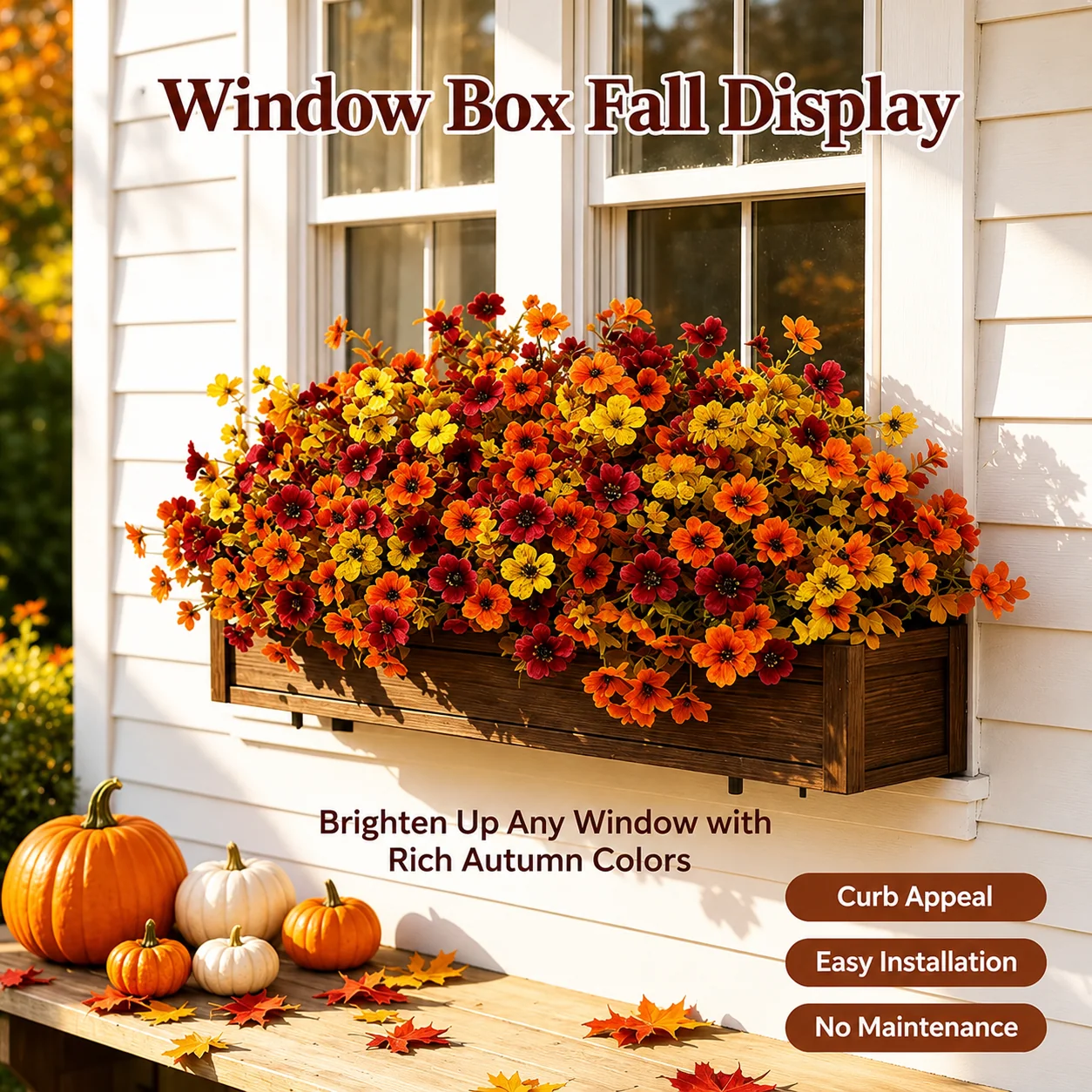 🪟Stunning Fall Blooms for Window Planter Boxes