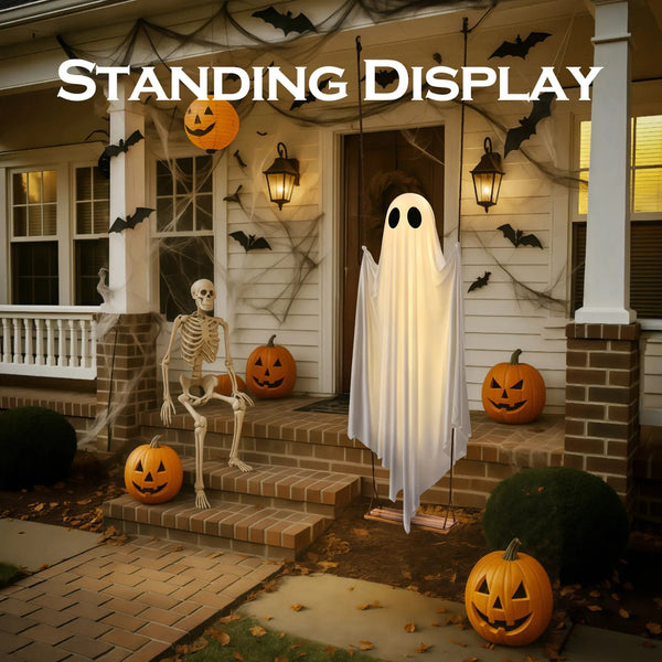 5FT lighted Halloween ghost swing image 4
