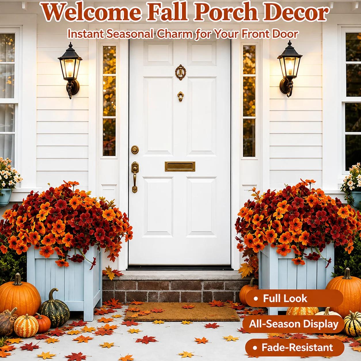 Cozy Harvest Front Door FloralDisplay