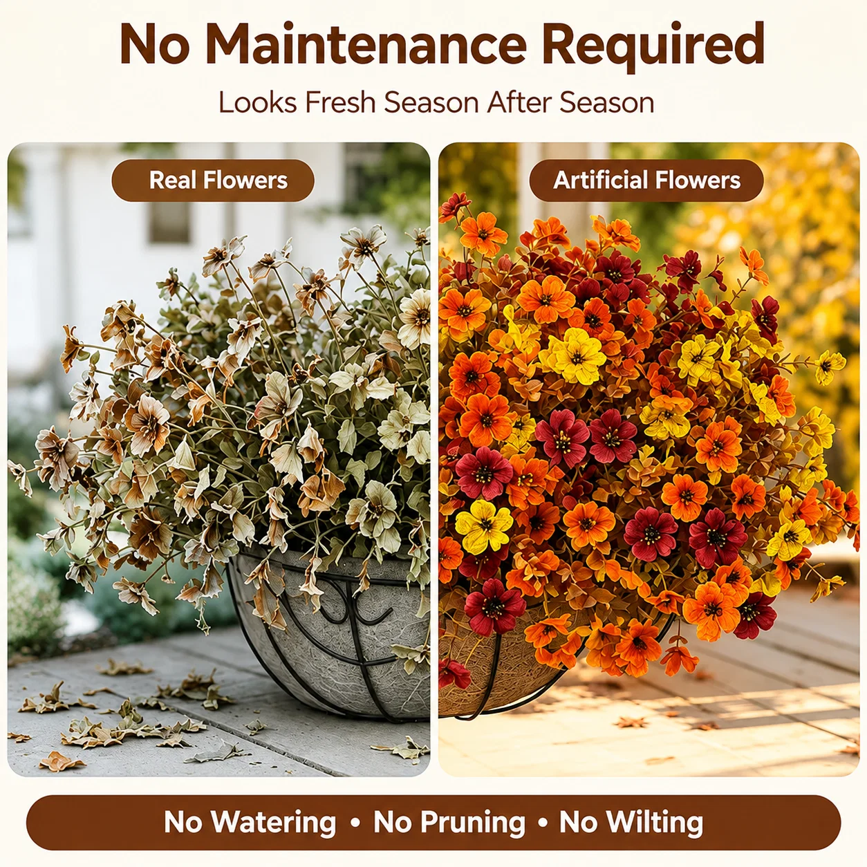 🌸Zero-Maintenance FauxBlooms vs. Fresh Flowers