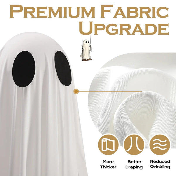 5FT lighted Halloween ghost swing image 6