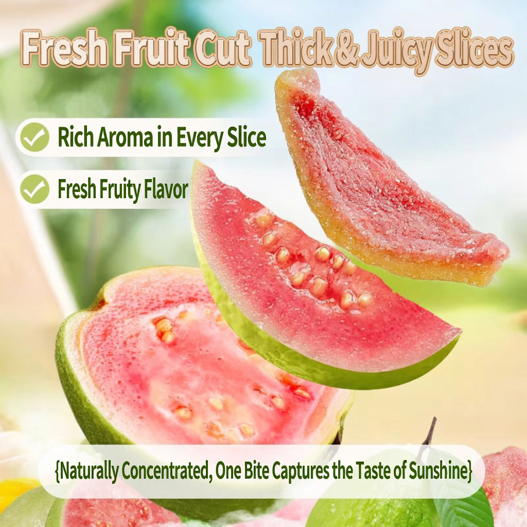 Say goodbye to high-calorie guilt! 🥏❤️Satisfy your cravings with ourfiber-rich Red Guava slices-C